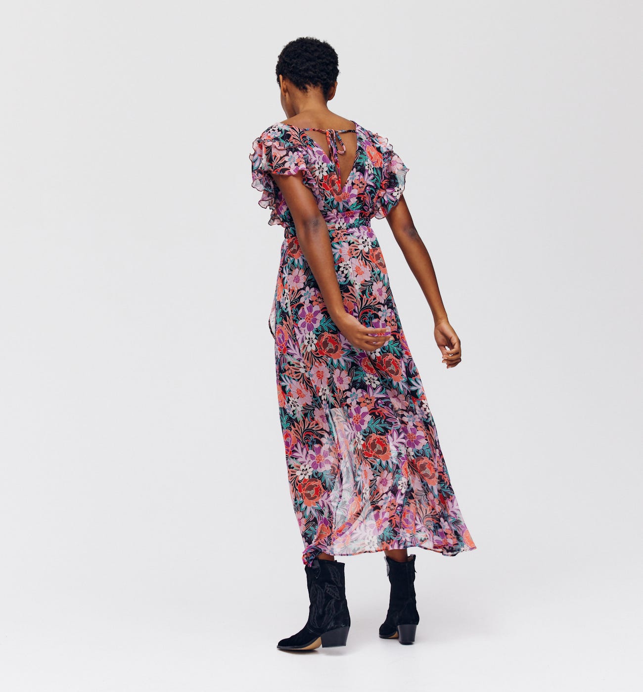 Robe longue imprimée Femme