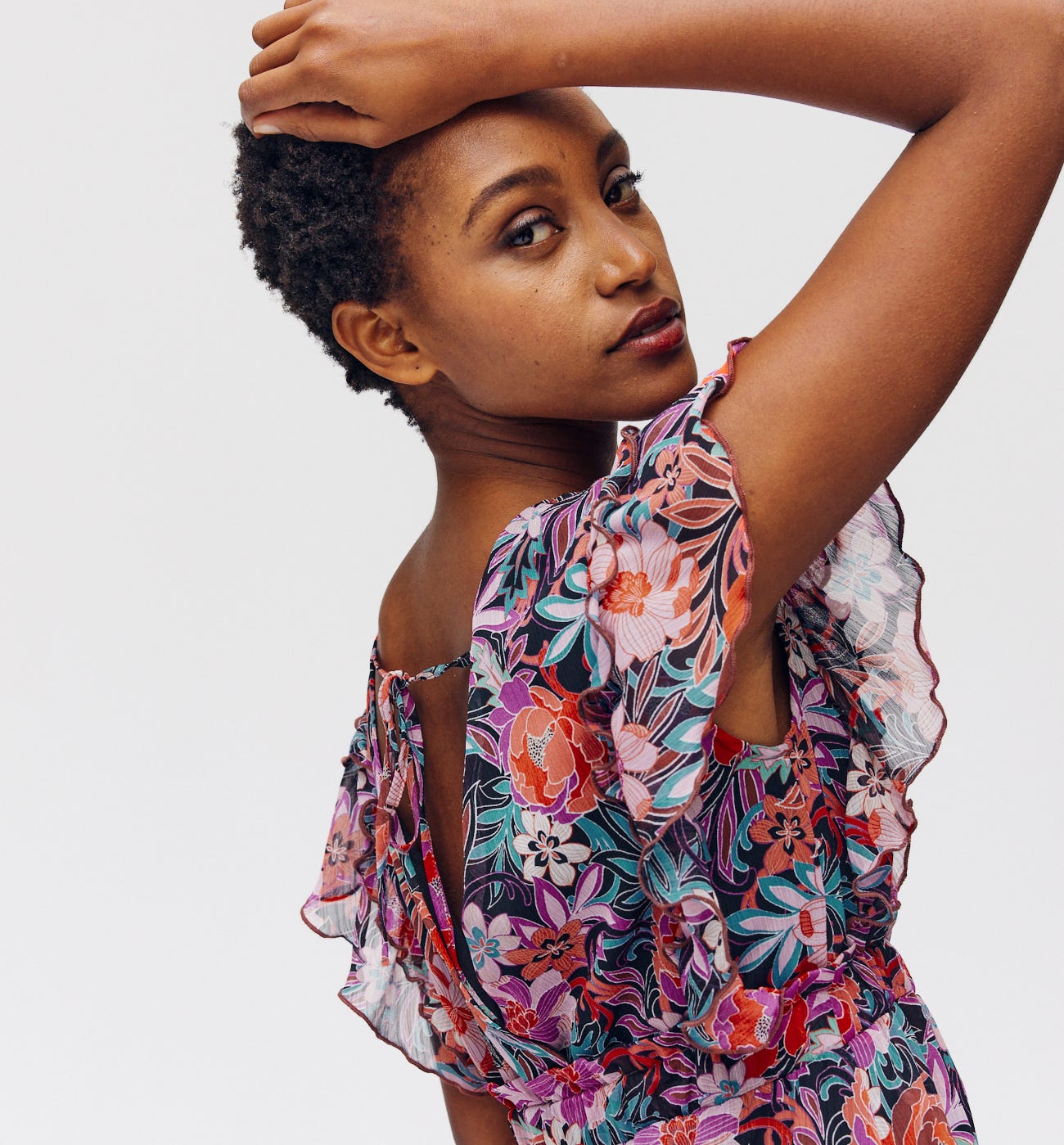 Robe longue imprimée Femme