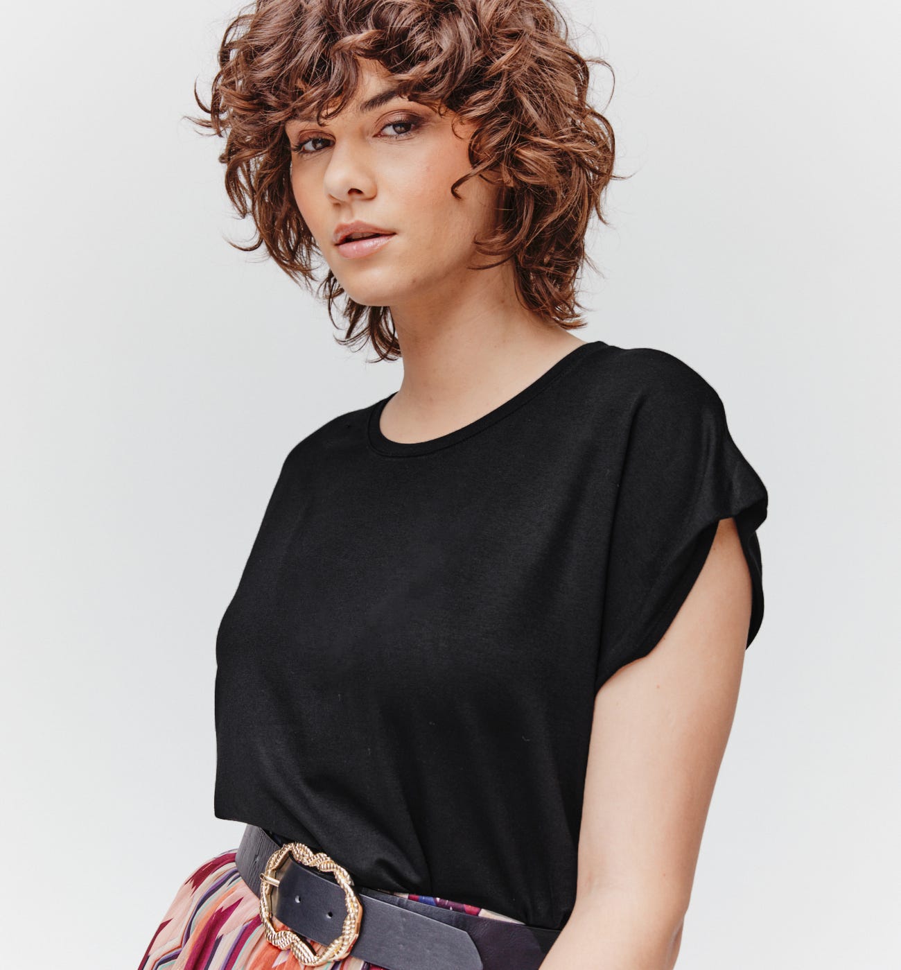 T-shirt col rond Femme