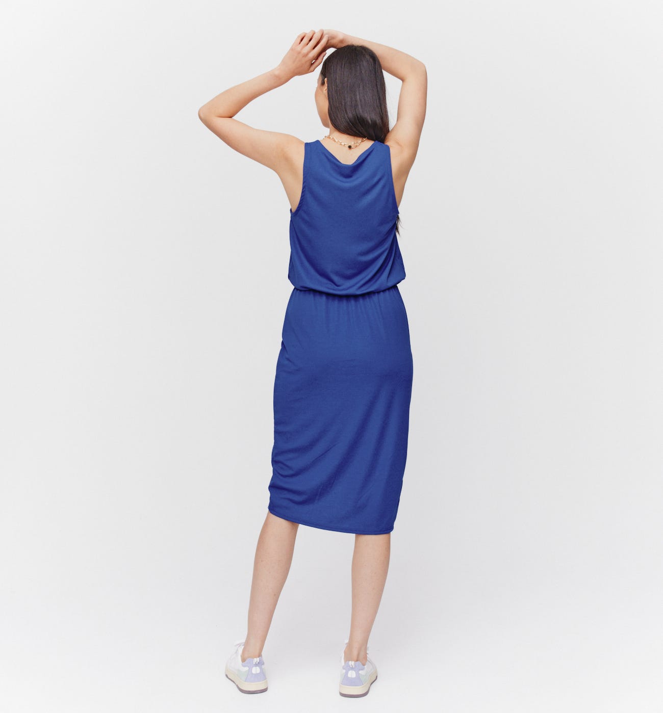 Robe-débardeur unie Femme