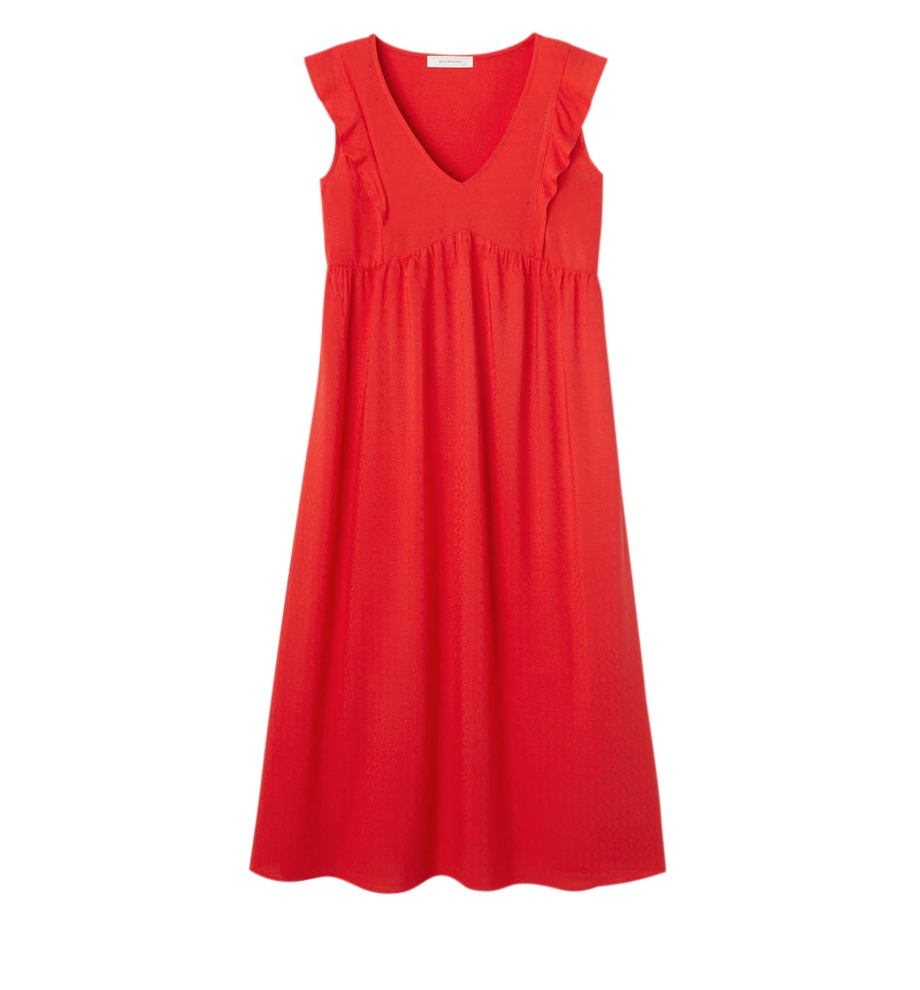 Mid-length plain dress