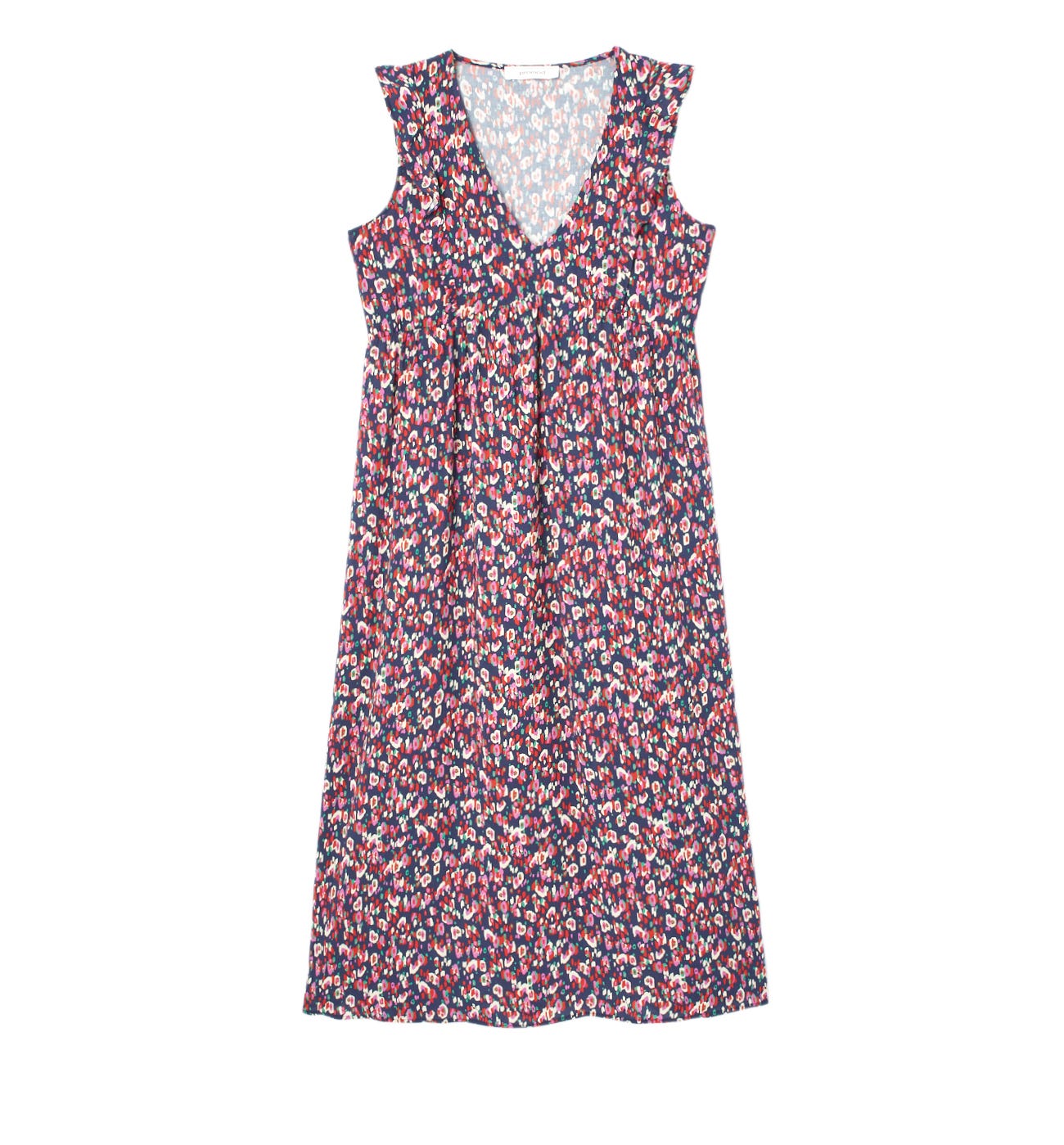 Robe mi-longue imprimée