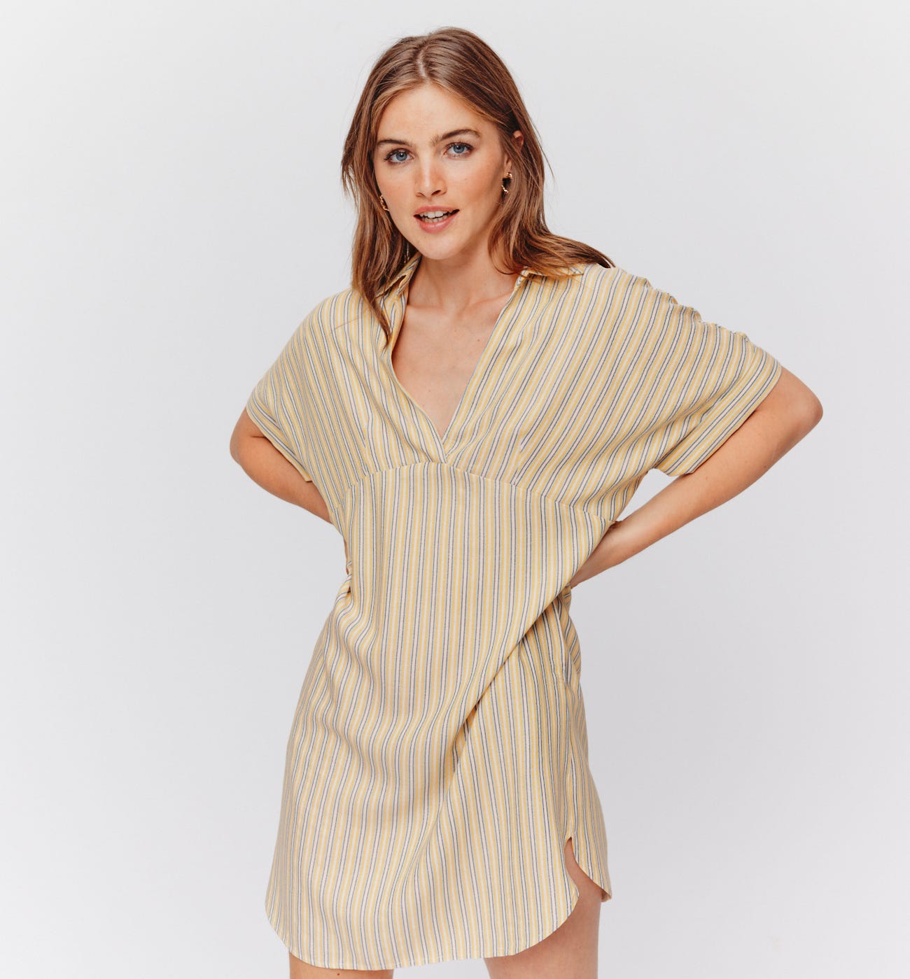 Glitzy striped dress