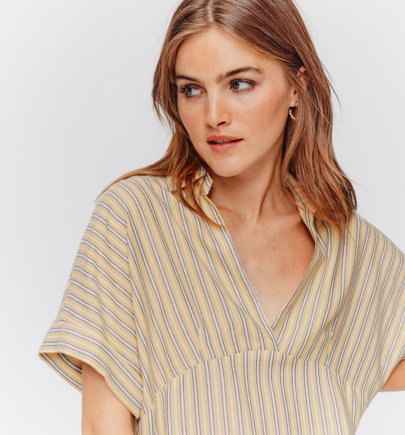 Glitzy striped dress