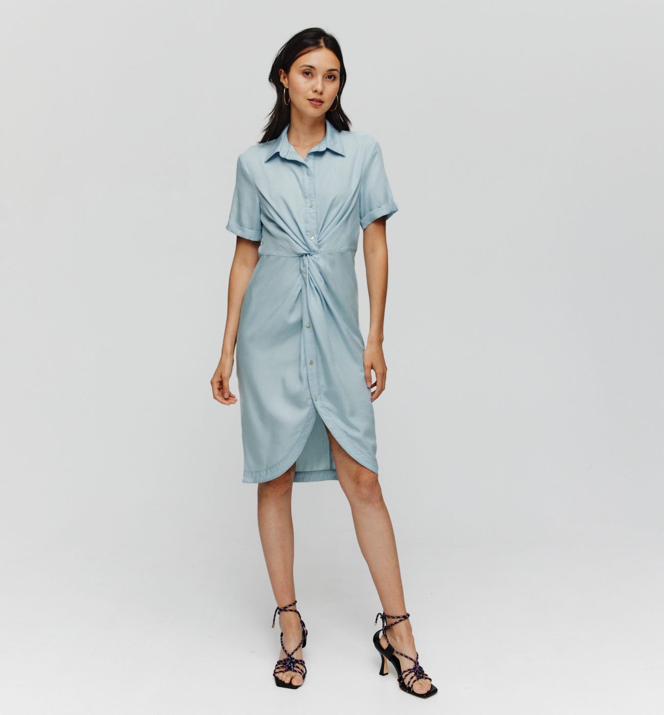 Robe-chemise en lyocell
