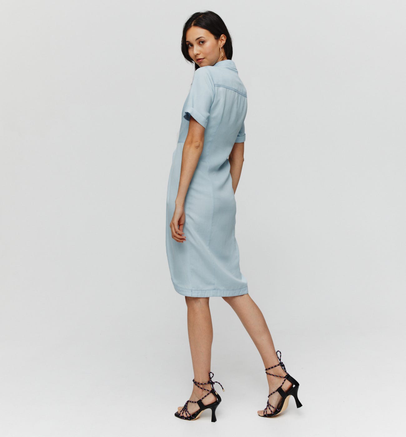 Robe-chemise en lyocell