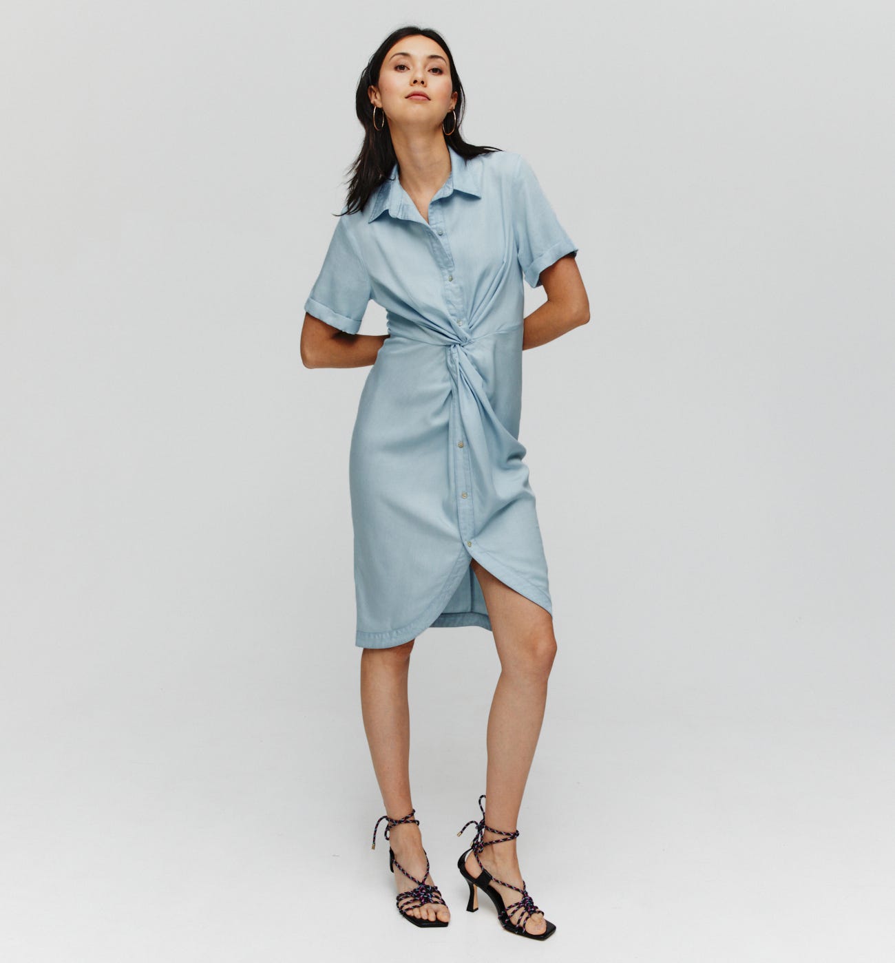 Robe-chemise en lyocell