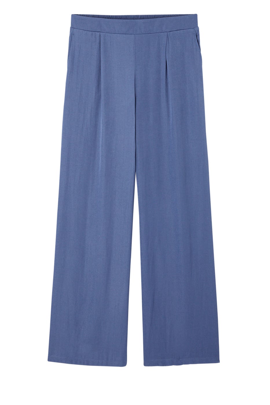 Pantalon soyeux uni Femme