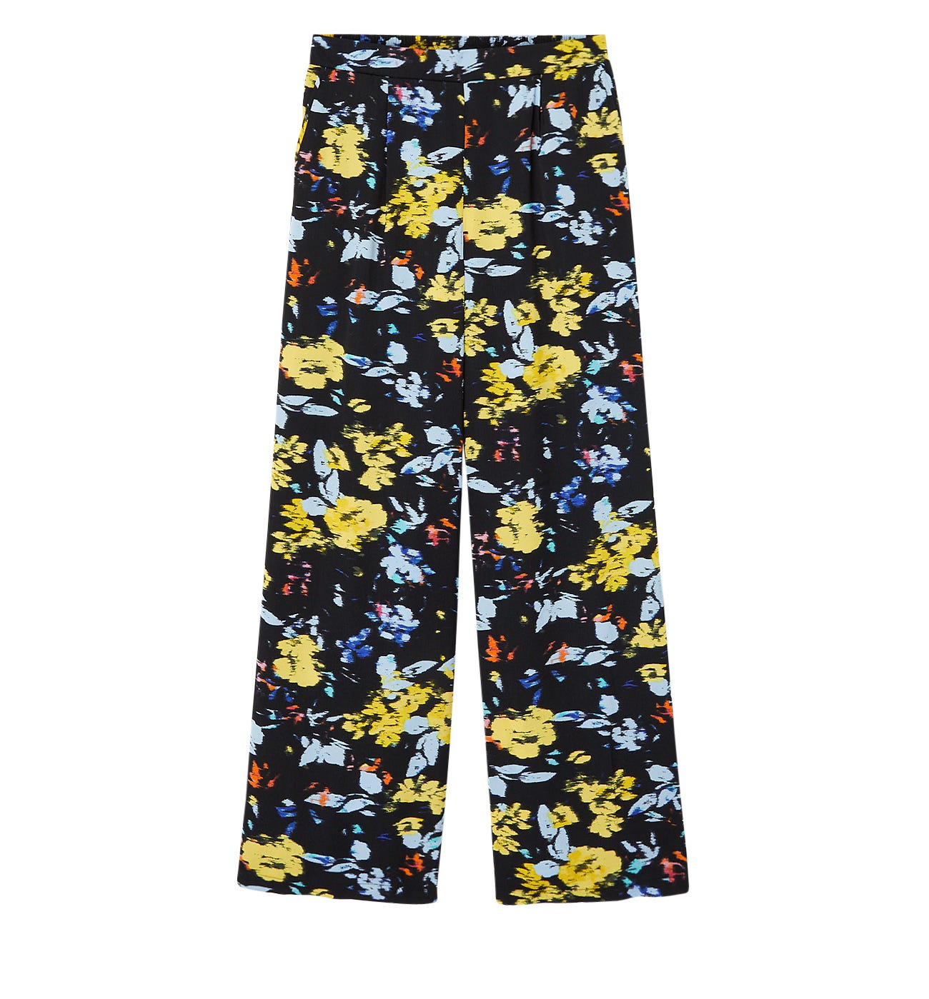 Pantalon soyeux imprimé Femme