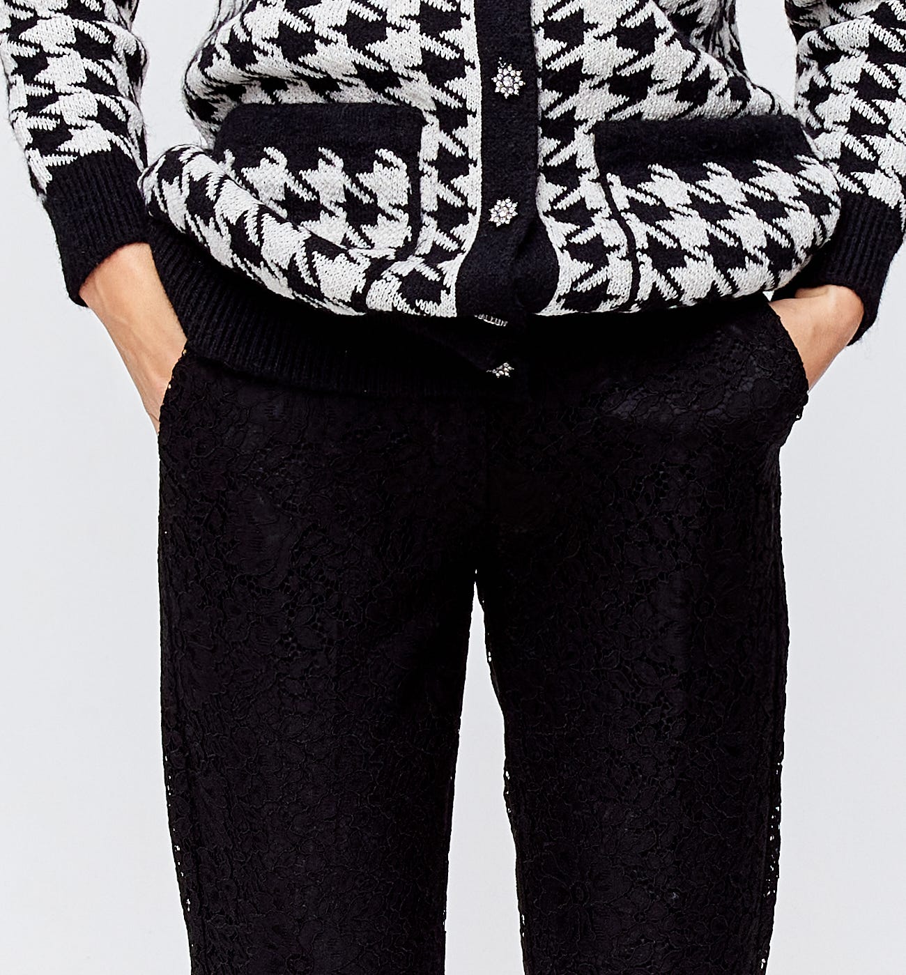Pantaloni in pizzo