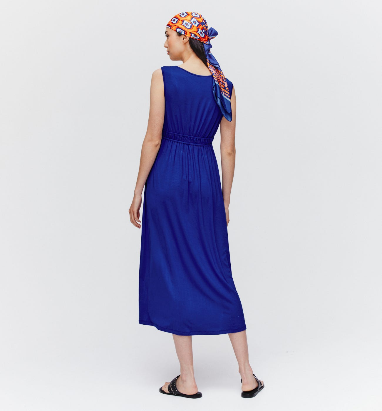 Robe mi-longue en jersey Femme