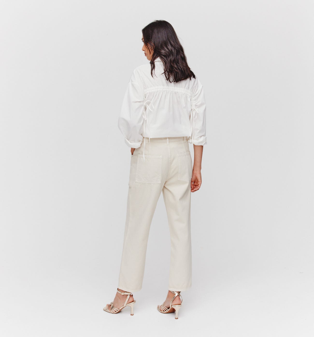Pantalon carrot taille haute