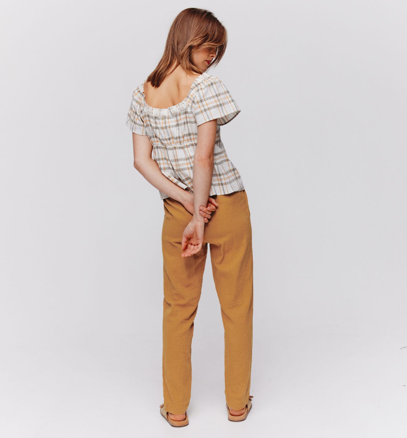 Cotton gauze trousers