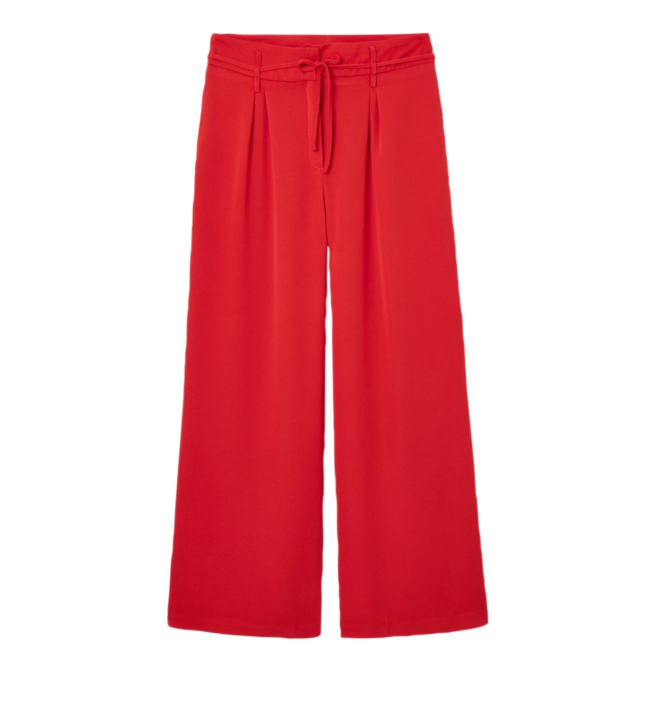 Pantalon large taille haute