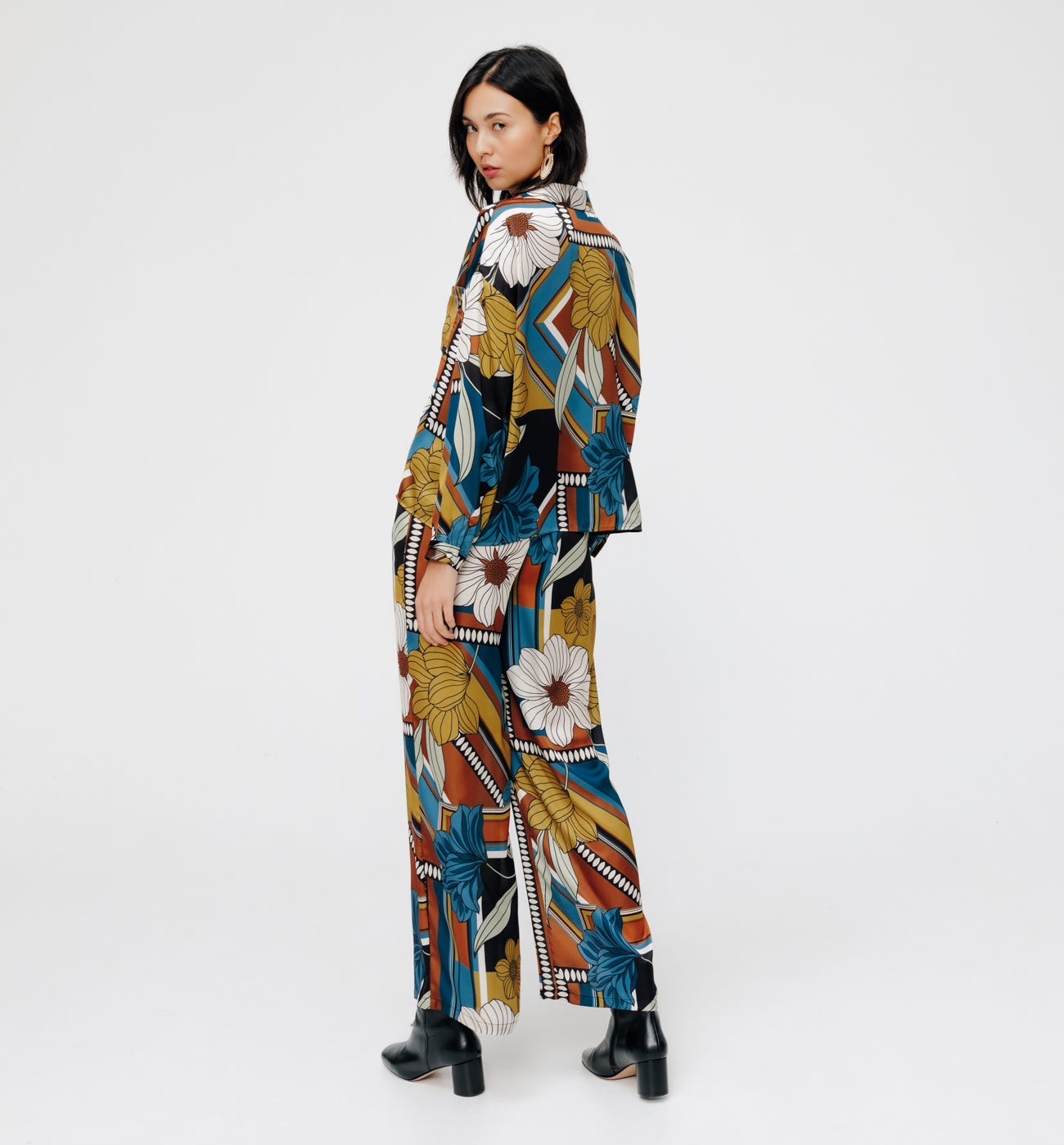 Pantalon style pyjama Femme
