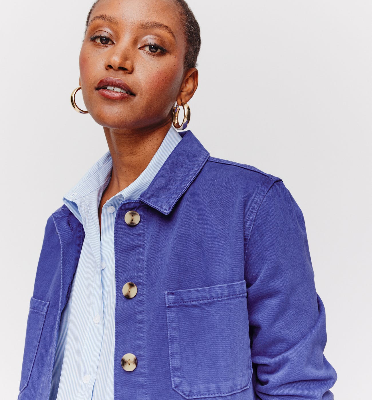 Veste surchemise en jean ALMA