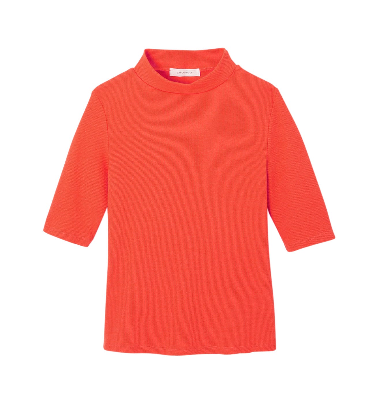 T-Shirt mit Stehkragen