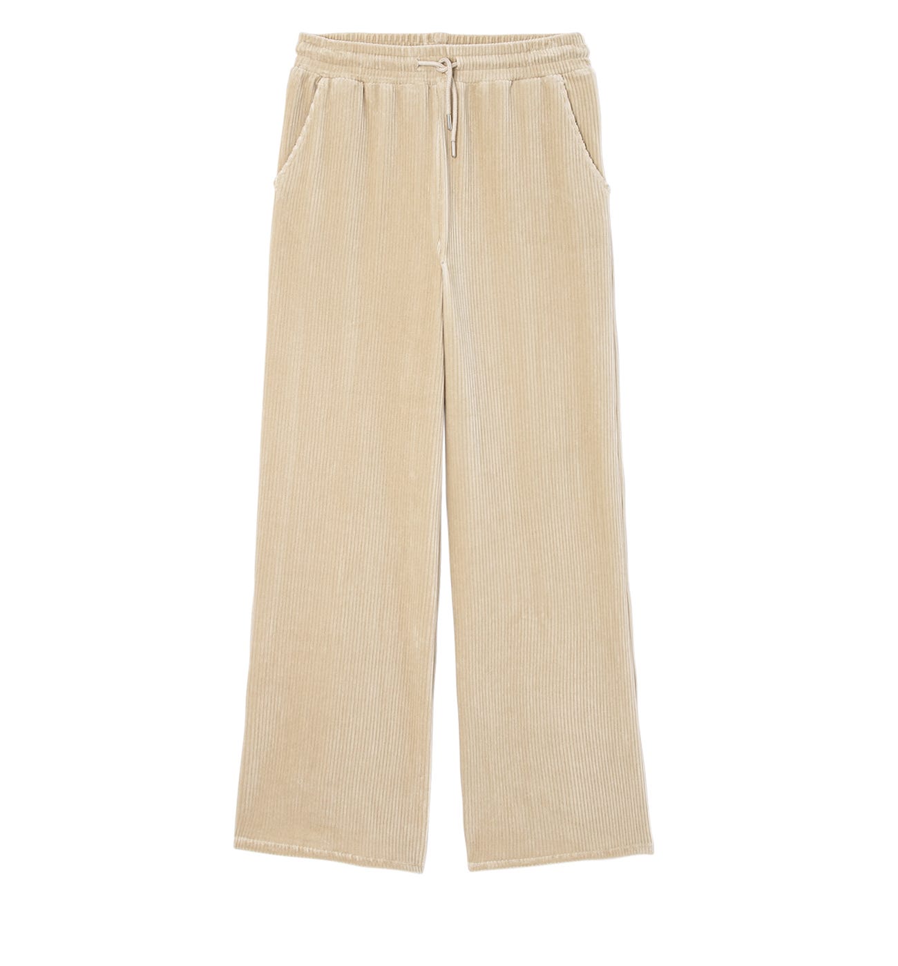 Wideleg corduroy trousers