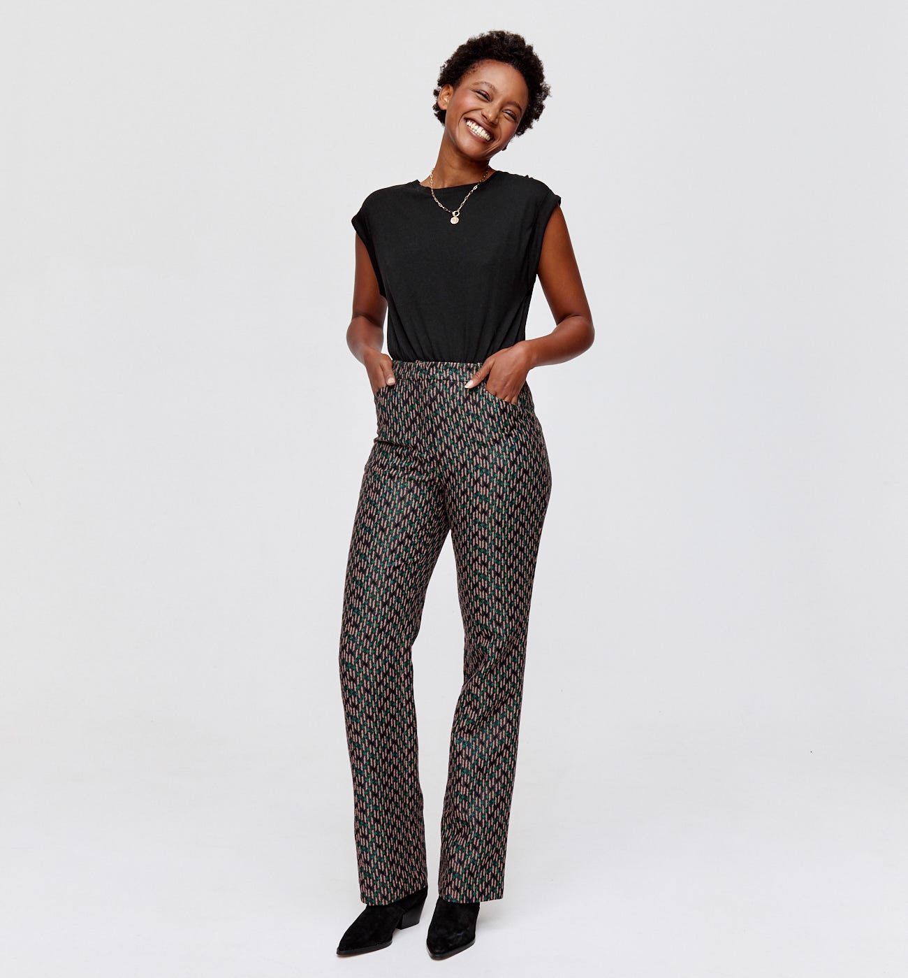 Pantalon droit Femme