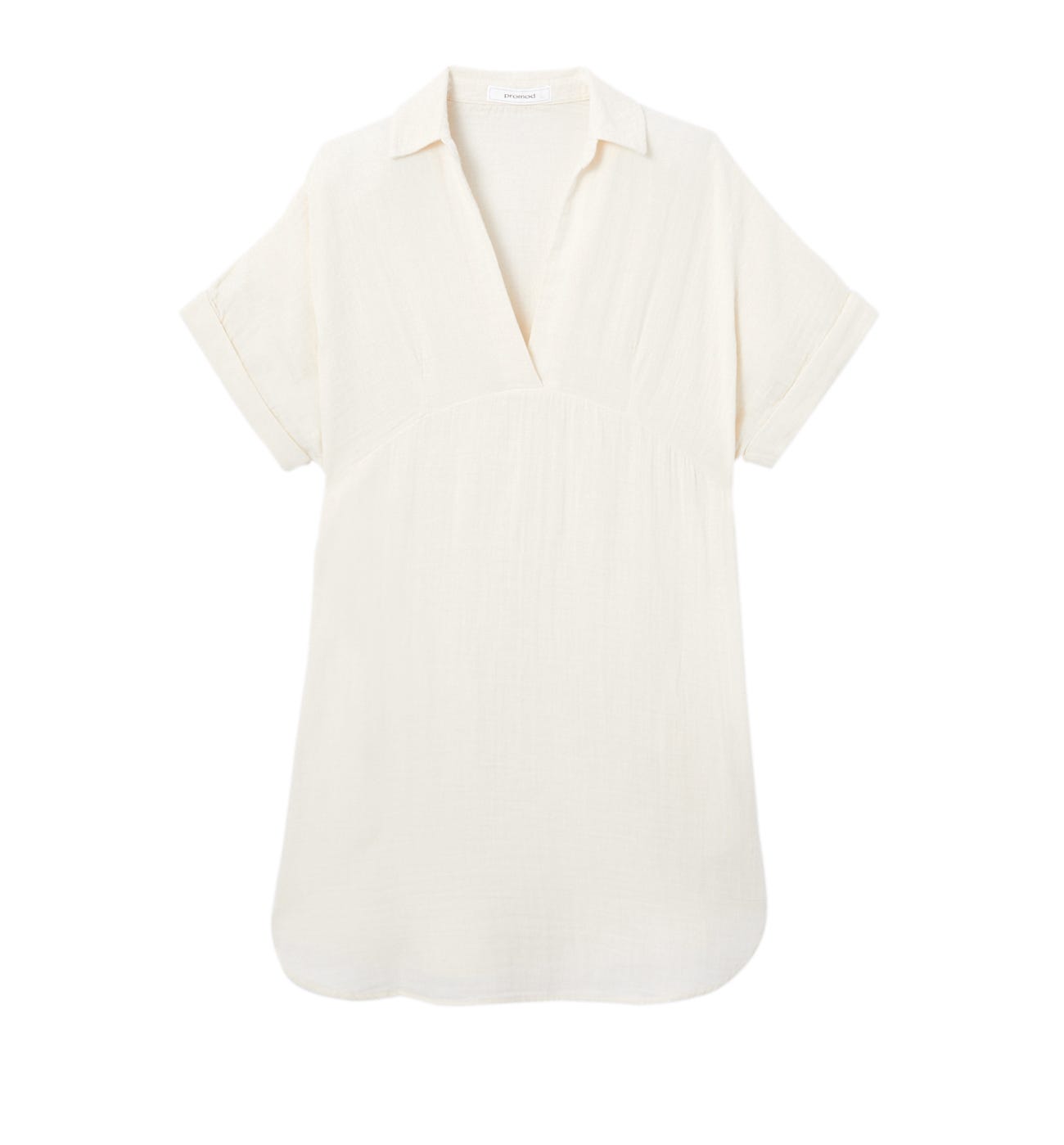 Robe tunique en gaze de coton