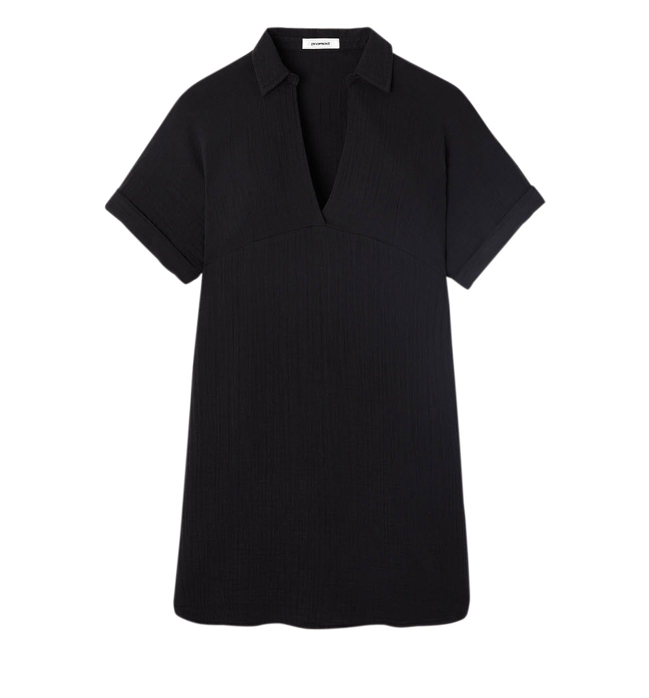Cotton gauze tunic dress