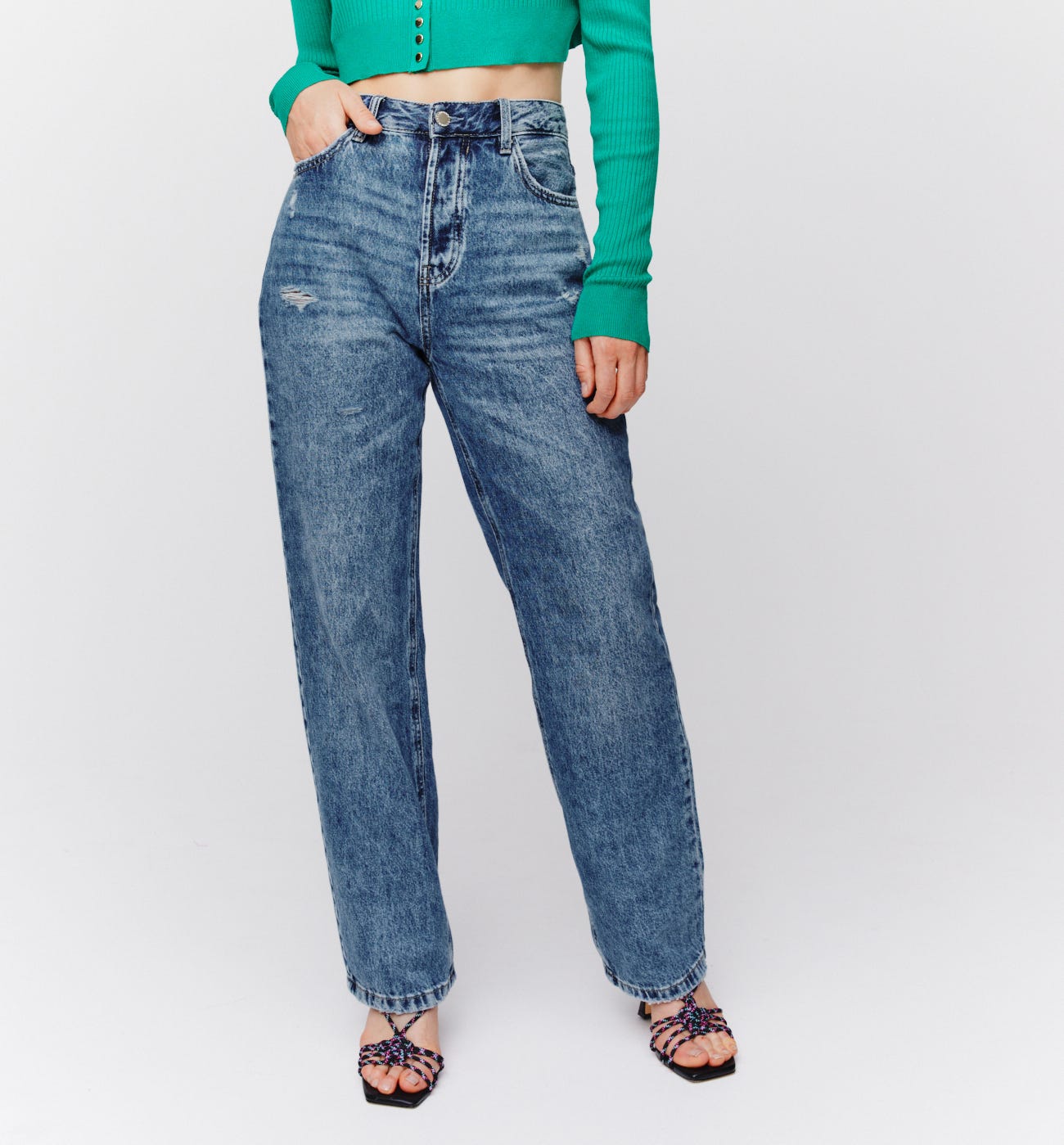Jean large baggy Femme