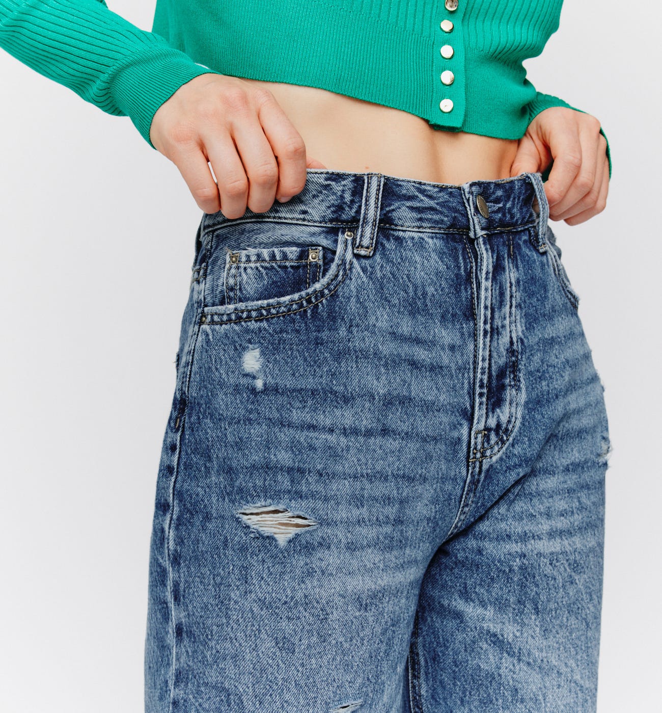 Jean large baggy Femme