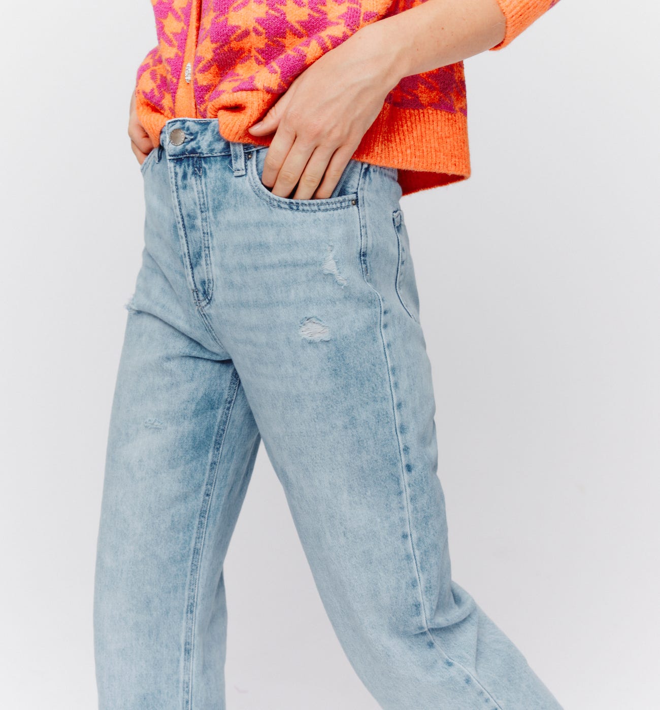 Weite Baggy-Jeans