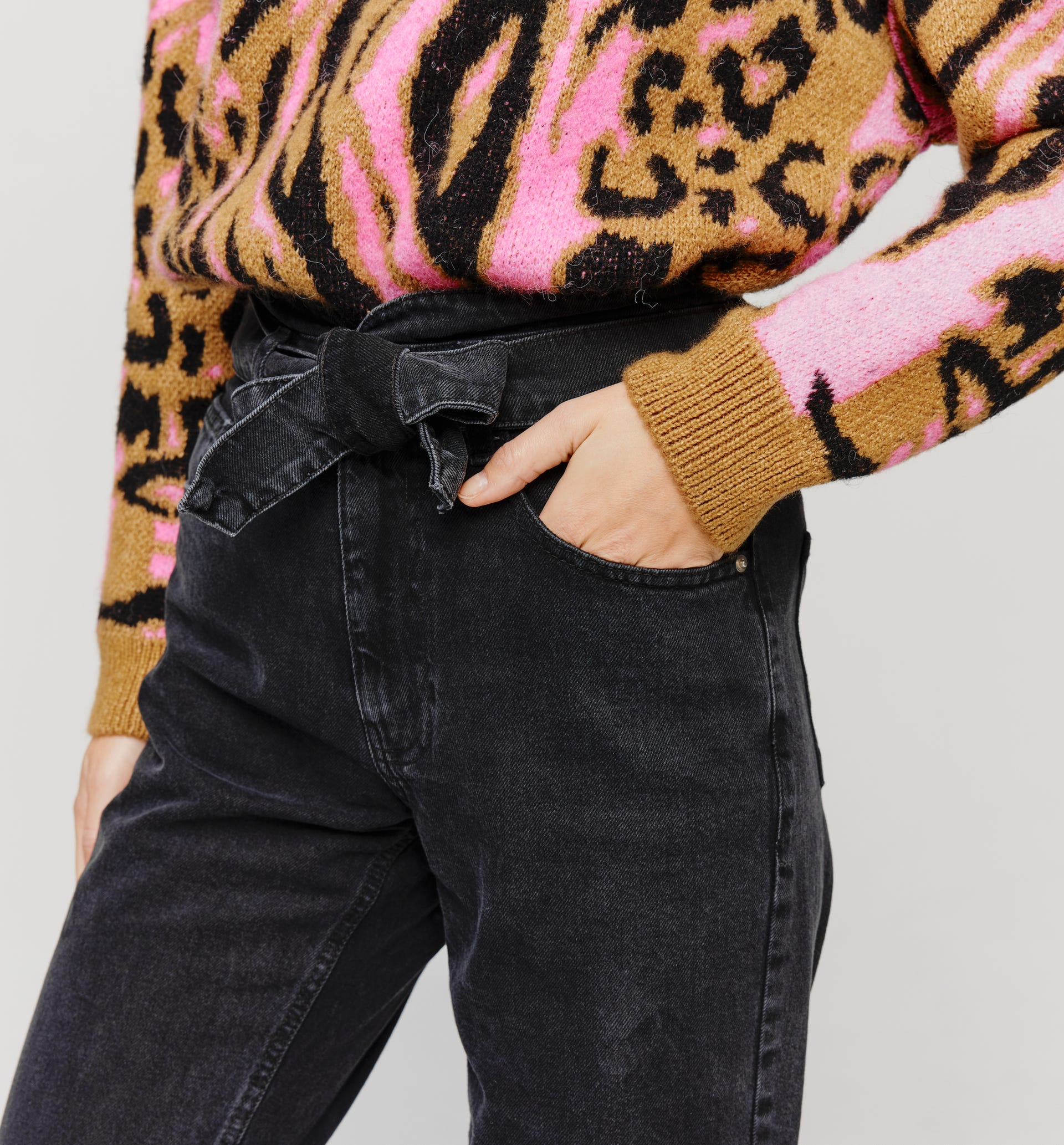 Jean taille haute Femme