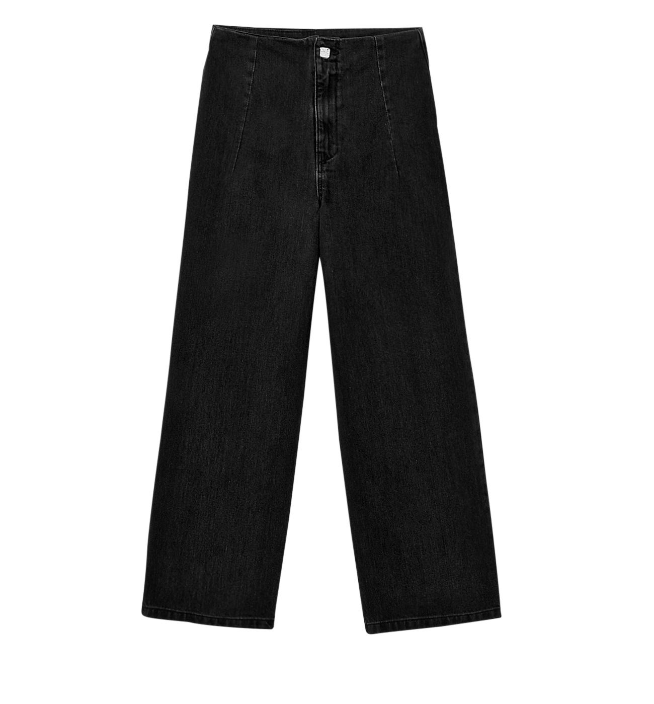 High-waist wideleg jeans