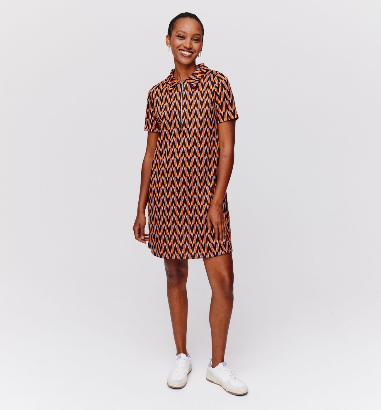 Jacquard-Kleid