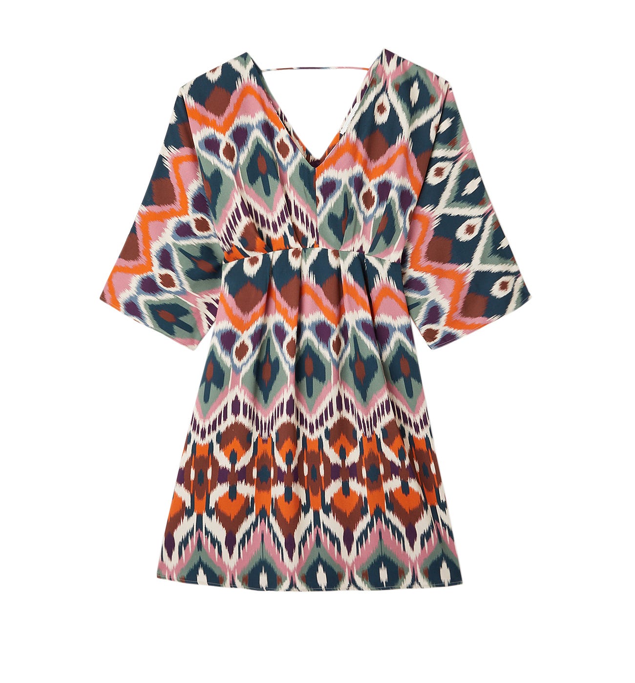 Vestido corto sedoso