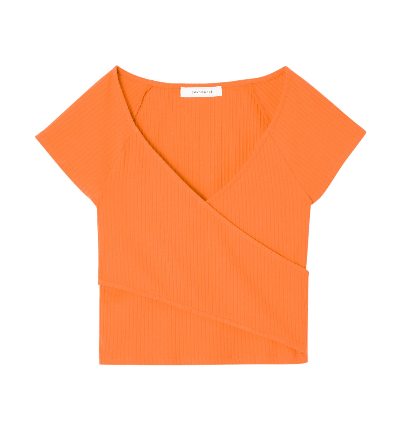 T-shirt décolleté cache-coeur