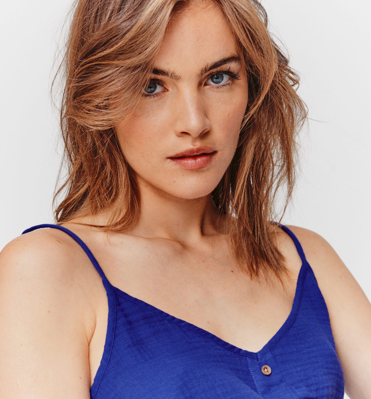 Top en gaze de coton Femme