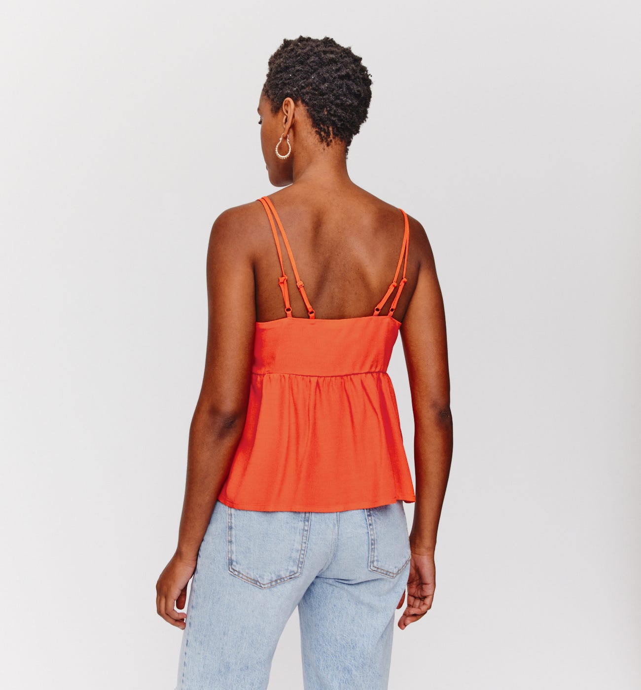 Top décolleté anneau Femme