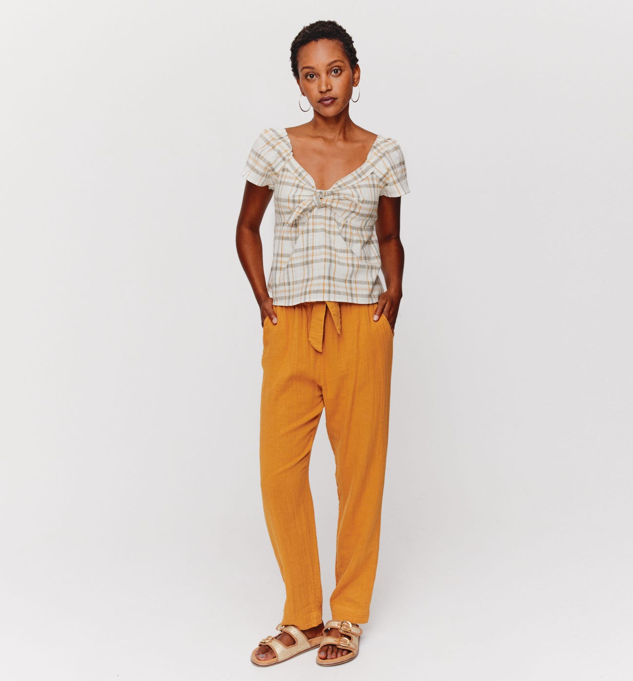 Checked blouse