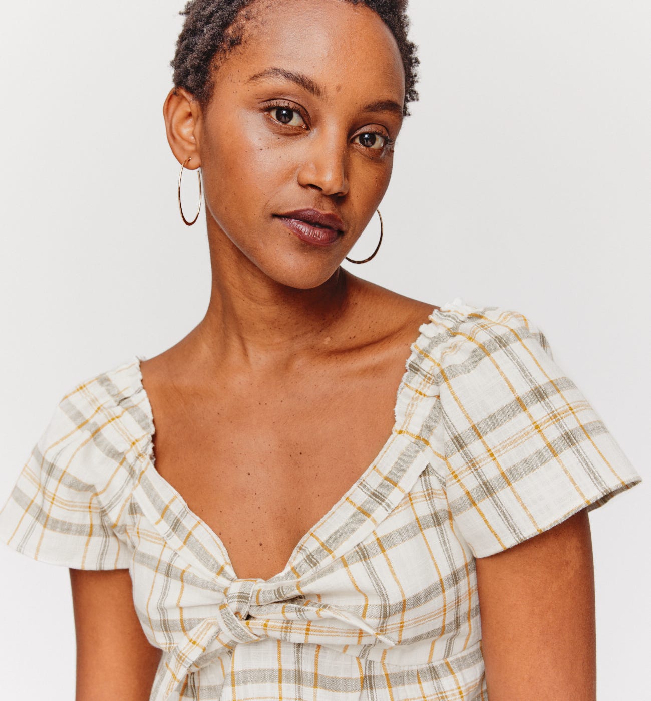 Checked blouse