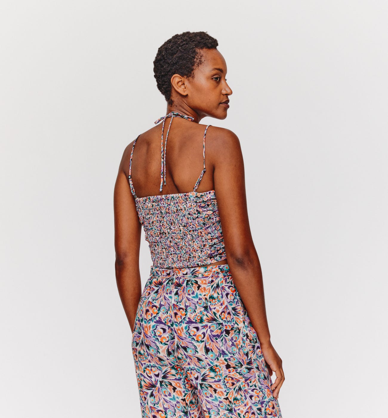 Top bustier fantasia arricci