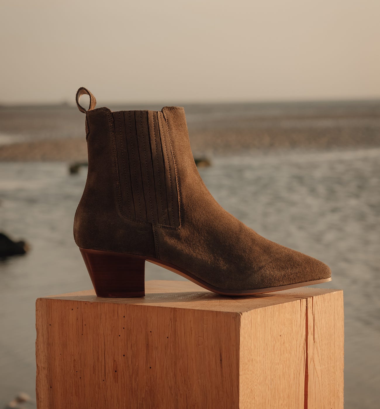 Botines western piel