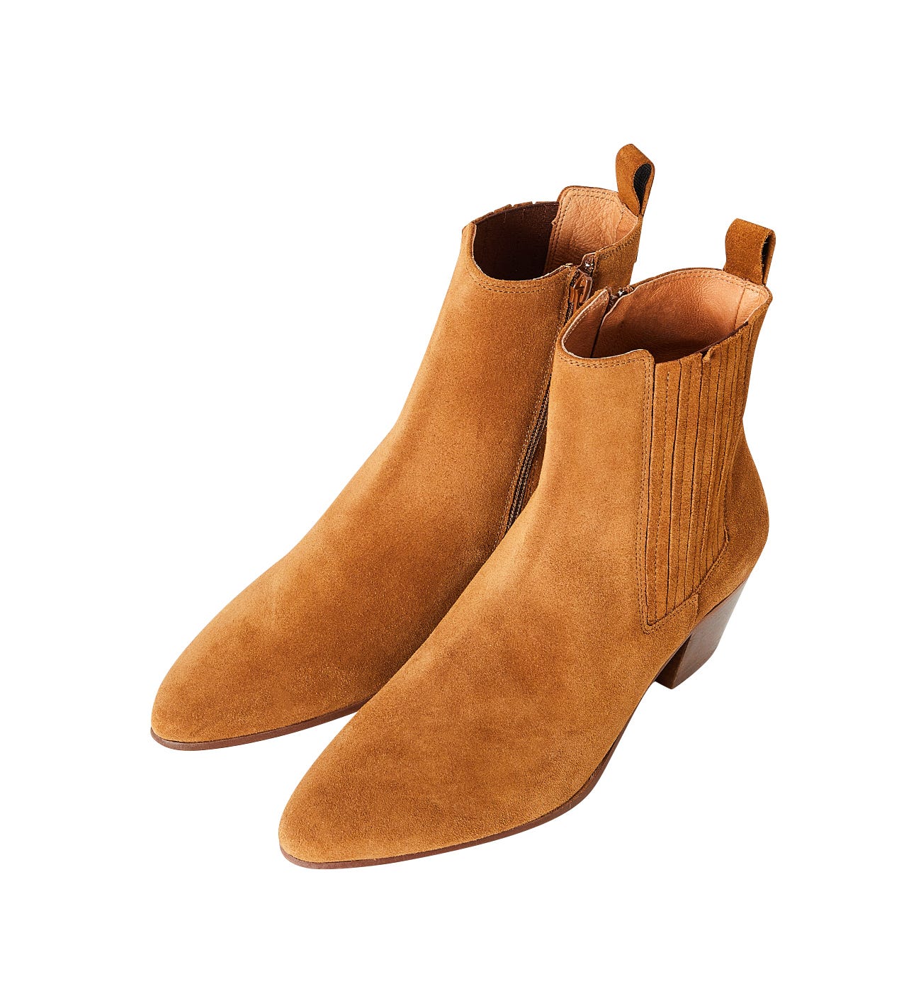 Boots western en cuir