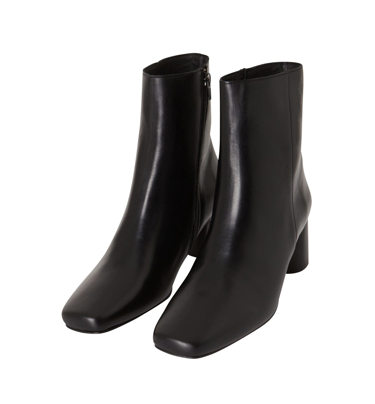 Boots en cuir à talon