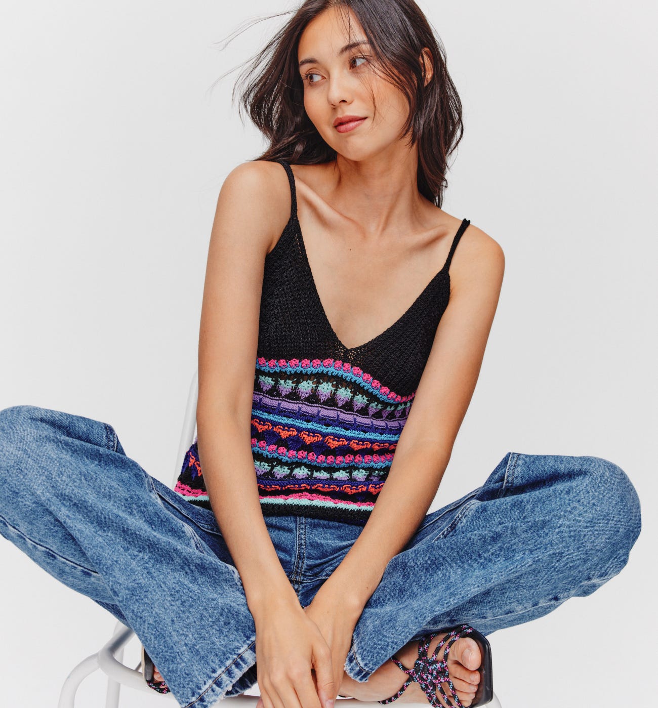 Top crochet tirantes