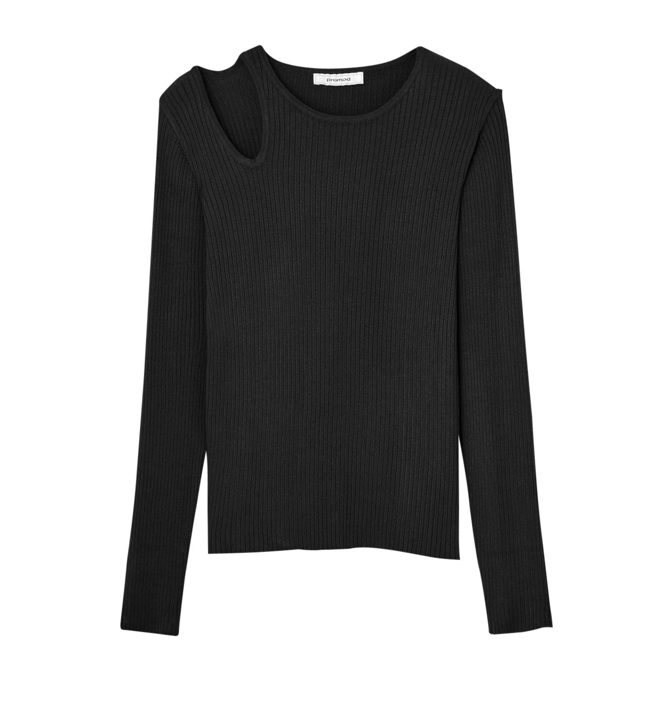 Jersey canalé cut out