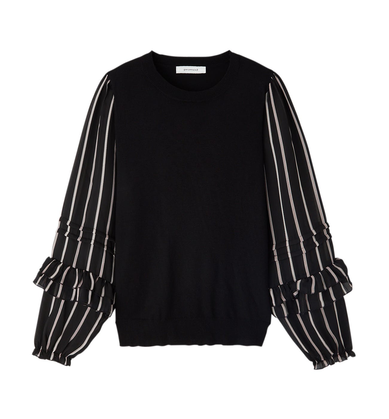 Sweter z bufiastymi rękawami