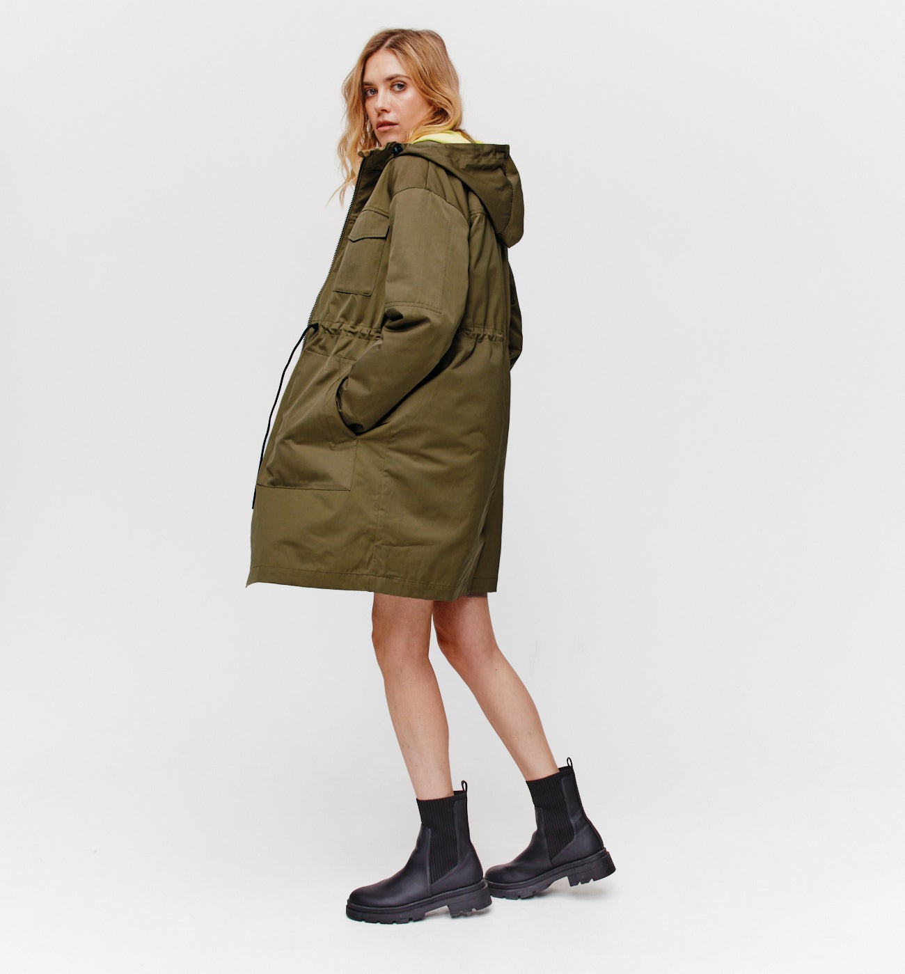 promod parka khaki