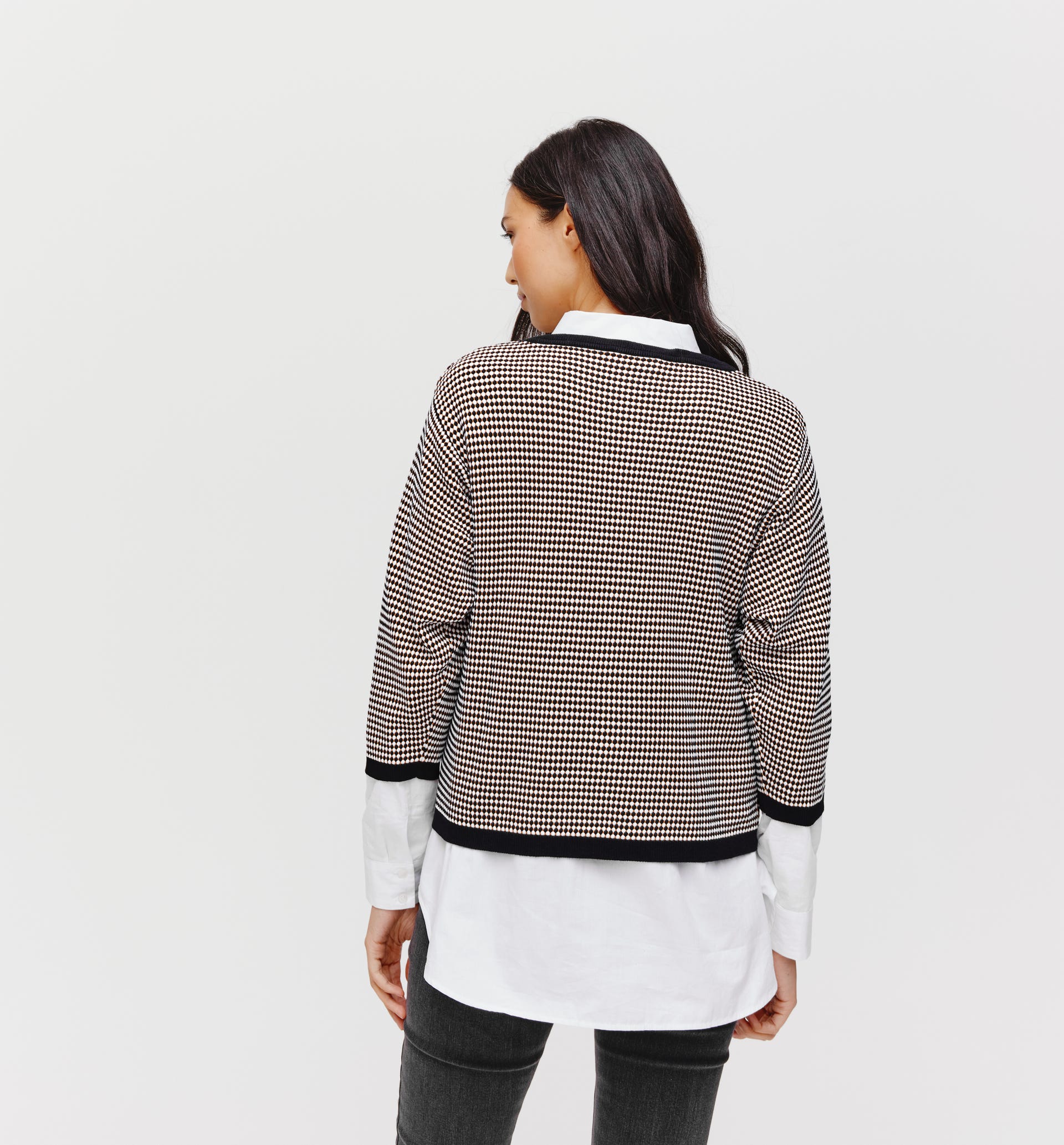 Geometric jacquard jumper