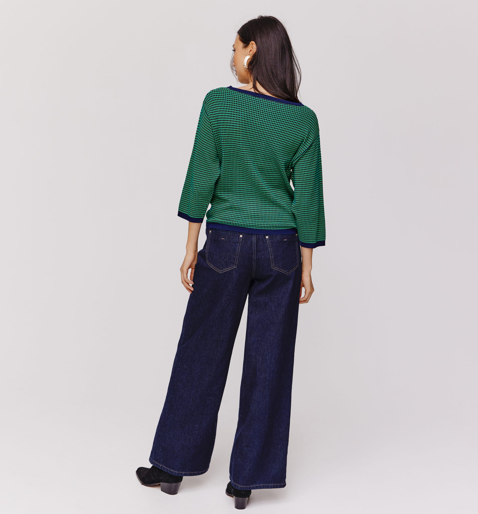 Geometric jacquard jumper