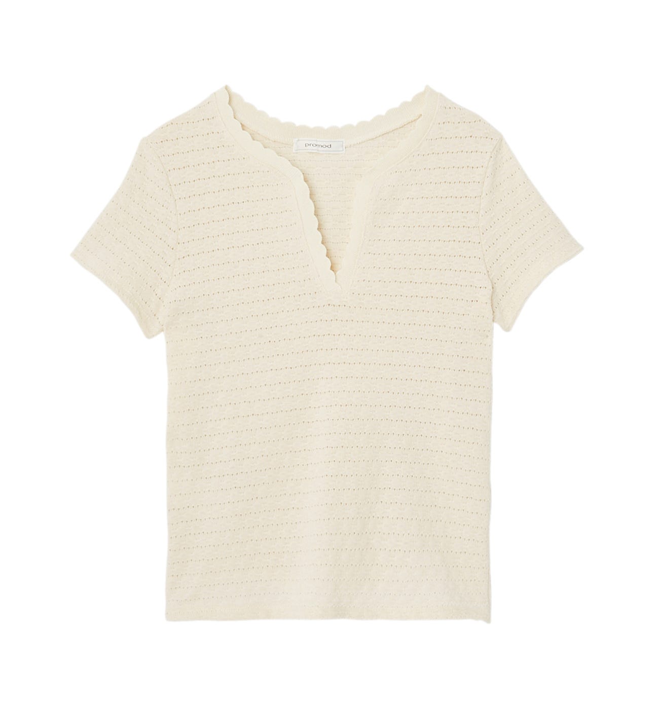 T-Shirt mit Lochmuster
