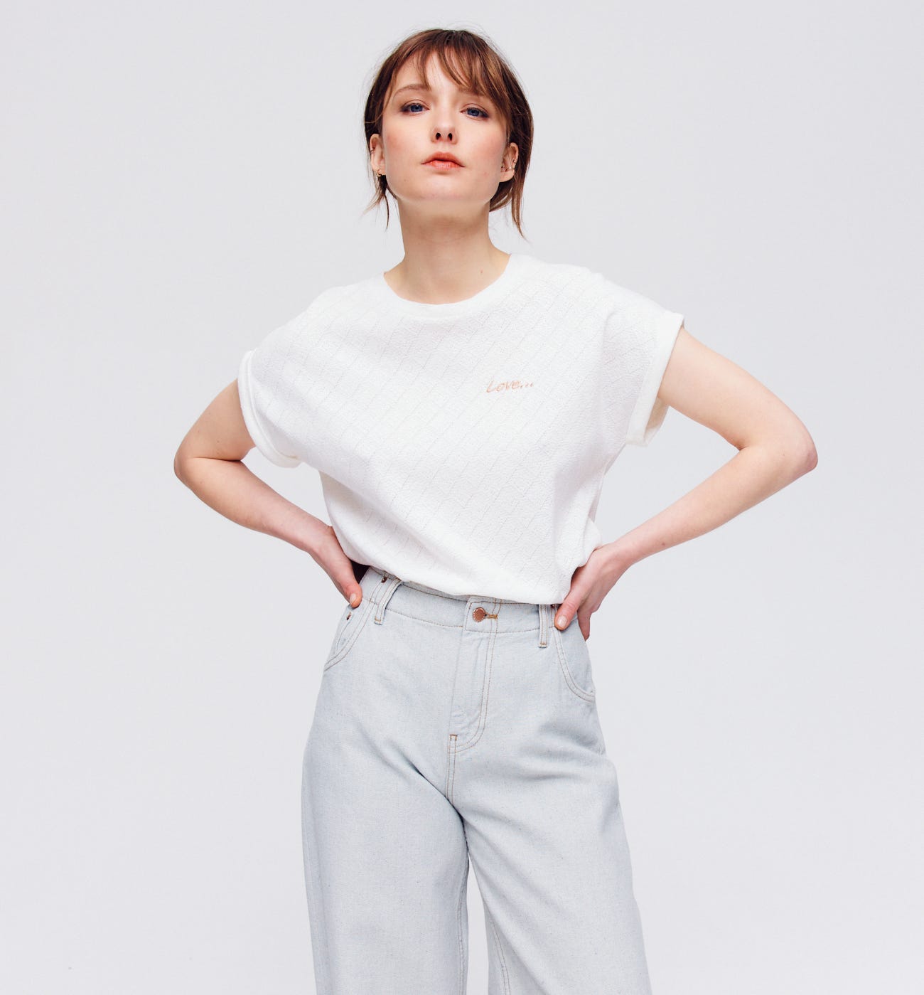 Camiseta punto pointelle