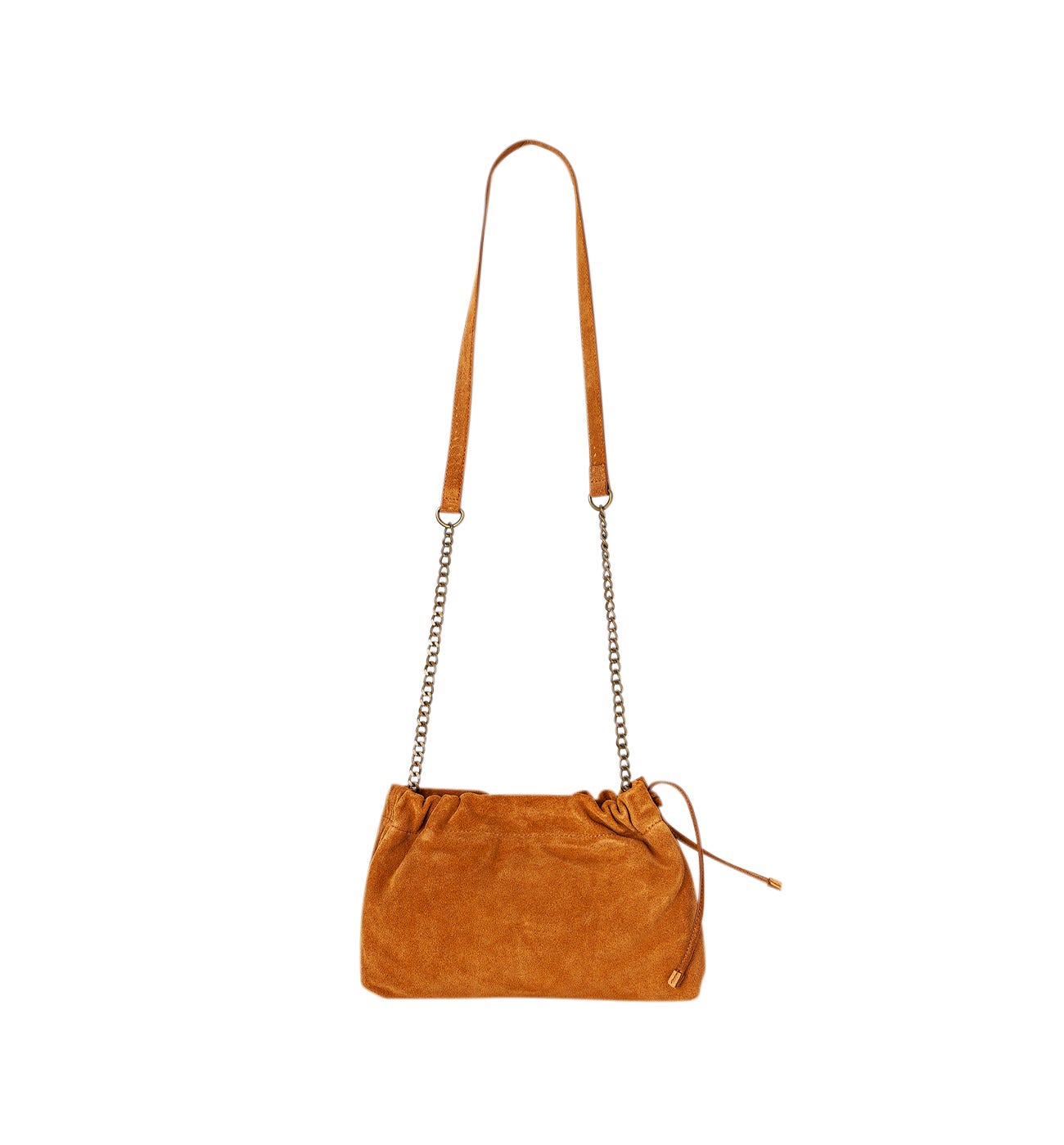 Sac pochette en cuir suédé